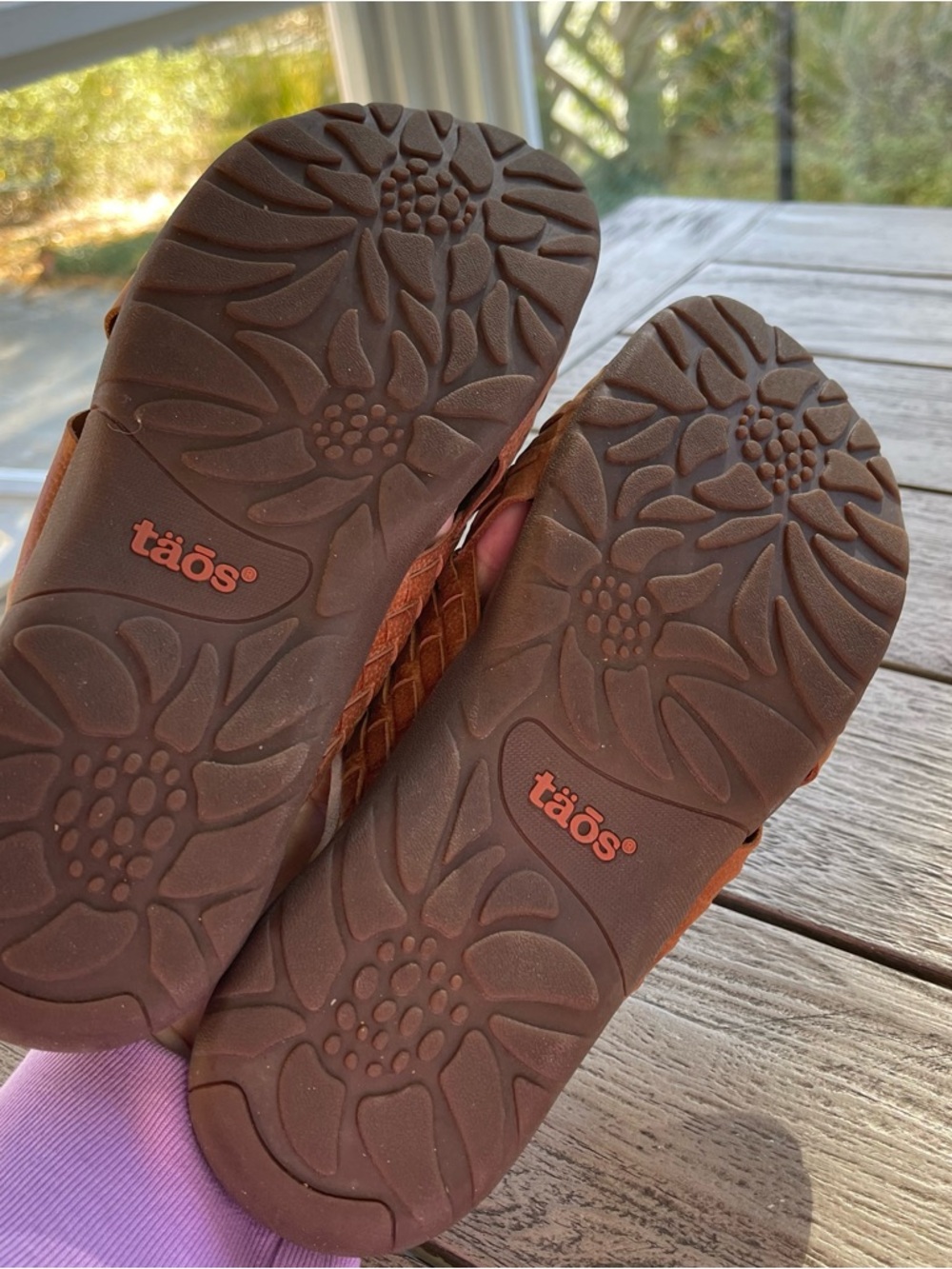 Taos Footwear Women's Guru Woven Honey Leather Slide Sandals Size 9 - Picture 8 of 8